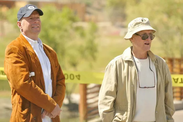 Bruce Willis e Paul Newman — Fotografia de Stock