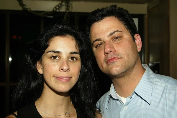 Sarah silverman i jimmy kimmel — Zdjęcie stockowe