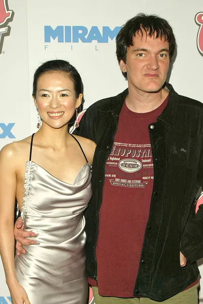 Zhang Ziyi and Quentin Tarantino — Stock Photo, Image