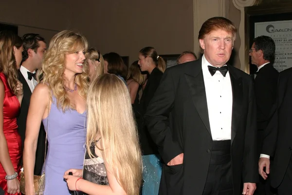 Marla Maples, hija Tiffany Trump y Donald Trump — Foto de Stock