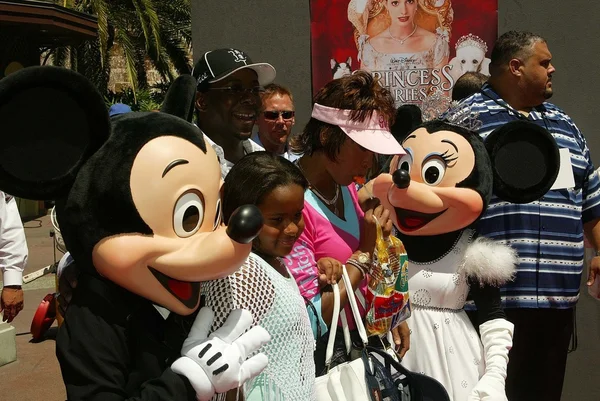 Bobby Brown, Whitney Houston and daughter — Stock Photo, Image