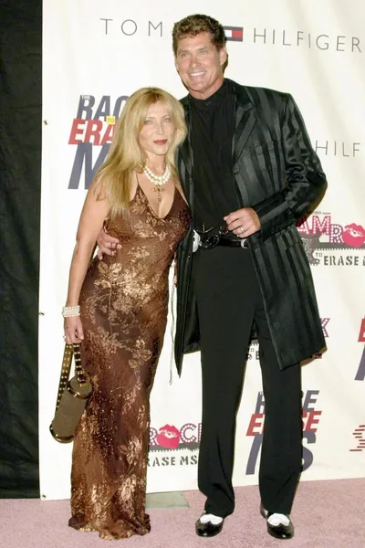 David Hasselhoff e sua esposa Pamela Bach — Fotografia de Stock