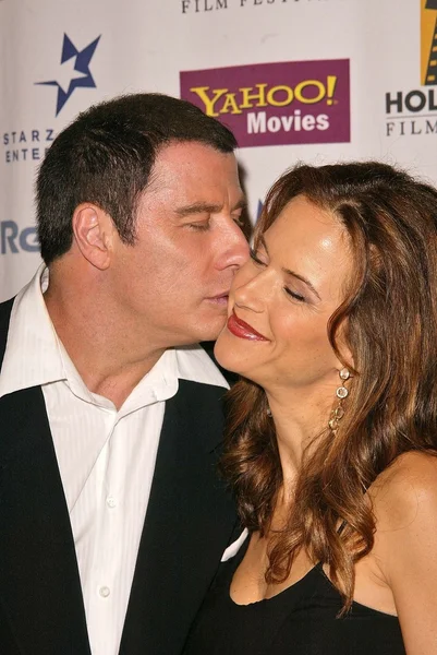 John Travolta and Kelly Preston — Stock Photo, Image