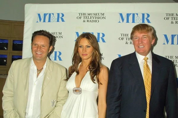 Mark burnett, melania knauss och donald trump — Stockfoto