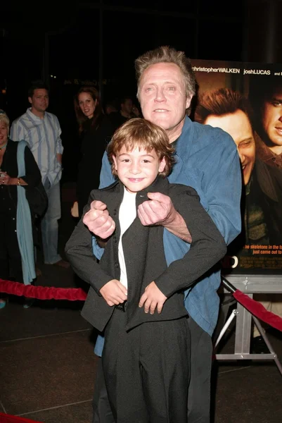 Christopher walken und jonah bobo — Stockfoto