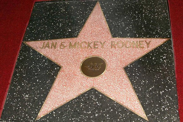 Jan and Mickey Rooney Star on the Hollywood Walk of Fame