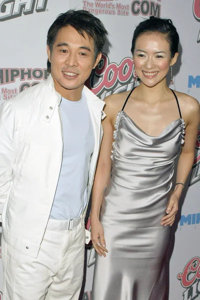 Jet Li and Zhang Ziyi — Stock Photo, Image