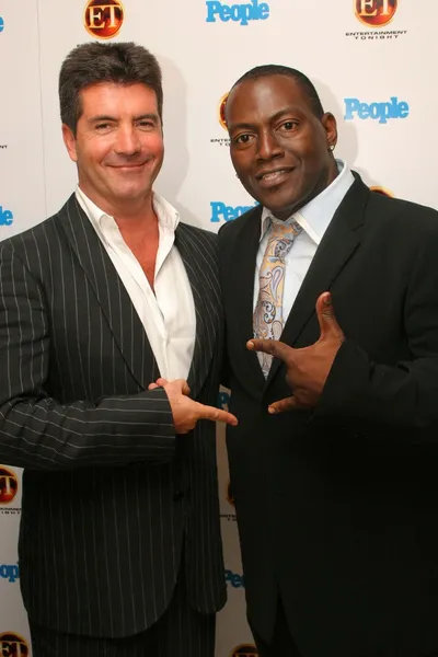 Simon Cowell e Randy Jackson — Fotografia de Stock