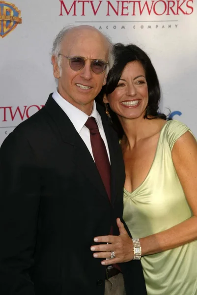 Larry david a manželka laurie — Stock fotografie