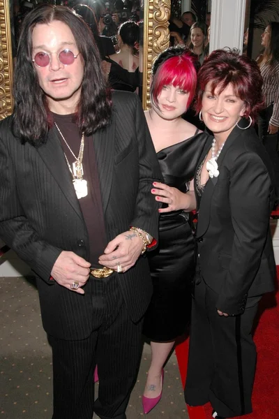 Ozzy, Kelly e Sharon Osbourne — Fotografia de Stock