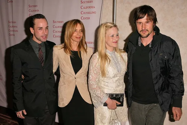 Alexis Arquette, Rosanna Arquette, Patricia Arquette e David Arquette — Fotografia de Stock