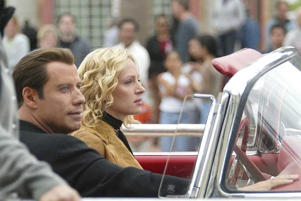 John Travolta und Uma thurman — Stockfoto