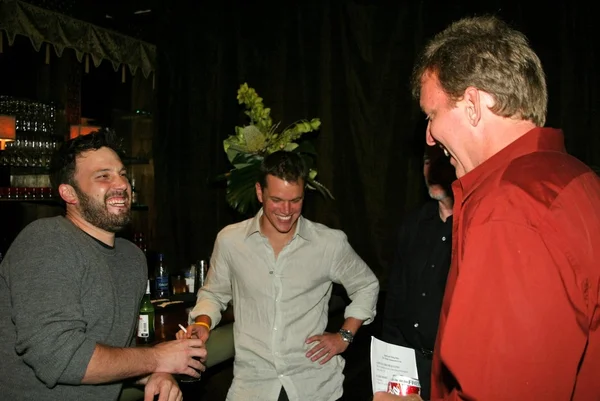 Ben Affleck, Matt Damon and Chris Moore — Stock Photo, Image