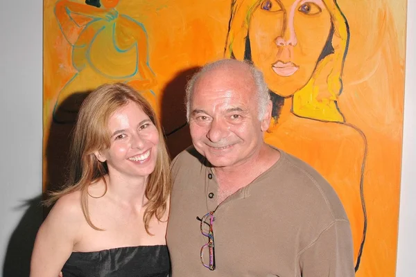 Burt Young with his daughter Anne Morea — Stock Photo, Image