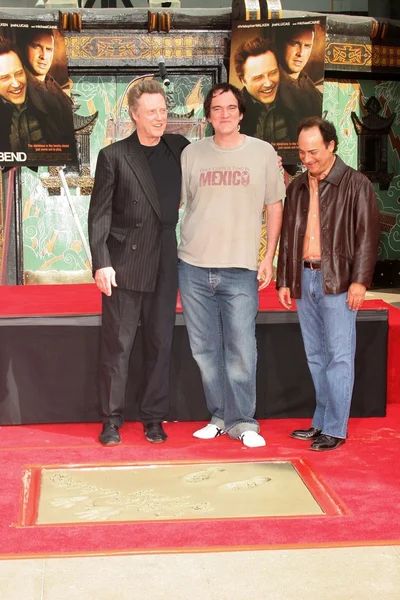 Christopher Walken, Quentin Tarantino y Kevin Pollak — Foto de Stock