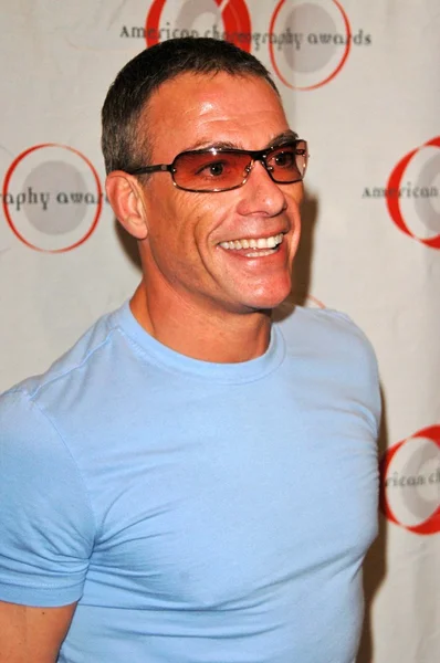 Jean-Claude Van Damme Ordförande — Stockfoto