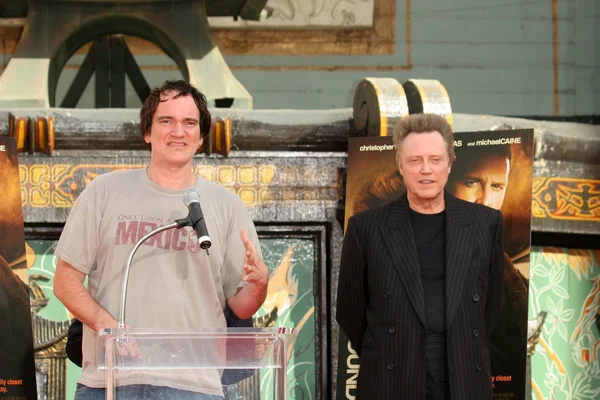 Quentin Tarantino and Christopher Walken — Stock Photo, Image