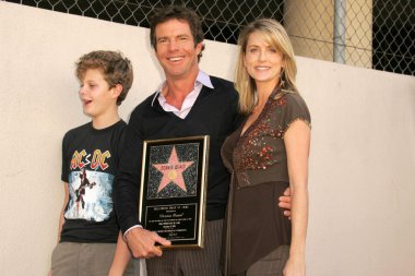 Dennis quaid ile eşi kimberly ve oğlu jack