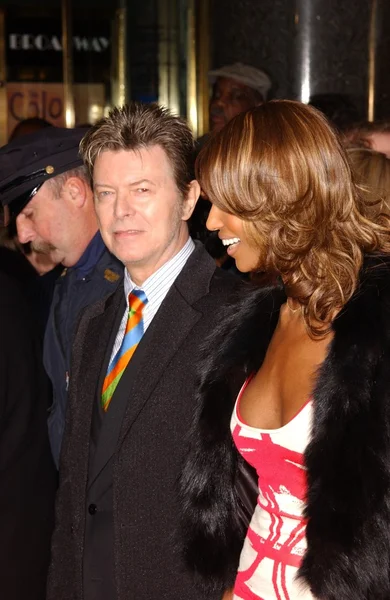 David bowie och iman — Stockfoto