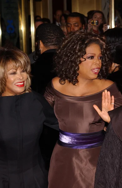 Tina Turner și Oprah Winfrey și Oprah Winfrey — Fotografie, imagine de stoc
