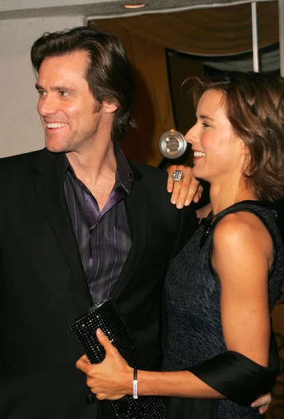 Jim carrey och tea leoni — Stockfoto