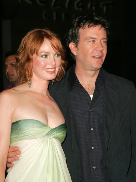 Alicia witt och timothy hutton — Stockfoto