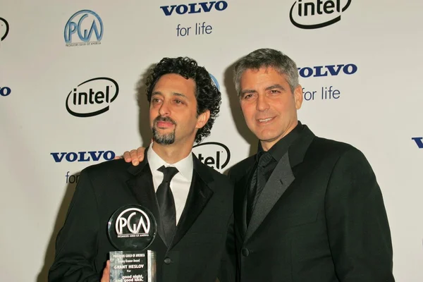 Grant Heslov e George Clooney — Foto Stock