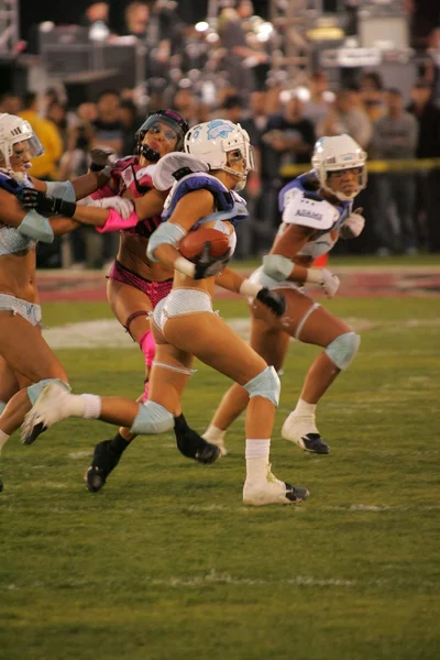 Katie Lohmann al Bodog.com Lingerie Bowl 2006. Los Angeles Memorial Coliseum, Los Angeles, CA. 02-05-06 — Foto Stock