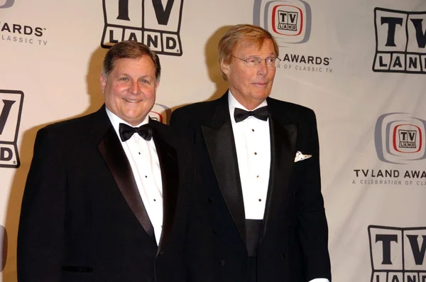 Burt ward och adam west — Stockfoto