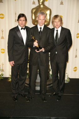 Luke wilson martin mcdonagh ve owen wilson basın odasında 78 yıllık Akademi Ödülleri. Kodak Tiyatrosu, hollywood, ca. 03-05-06