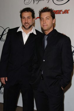 Joey fatone ve lance bass 100 gece oscar Partisi yıldız. Beverly hills hotel, beverly hills, ca. 03-05-06