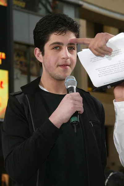 Josh pikken op de rode loper op de première van ijstijd de kernsmelting. Graumans chinese theater, hollywood, ca. 03-19-06 — Stockfoto