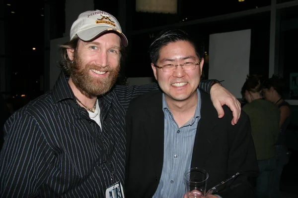 Los Angeles Premiere of Mad Cowgirl.Christo Dimassis and Gregory Hatanaka — Stock Photo, Image