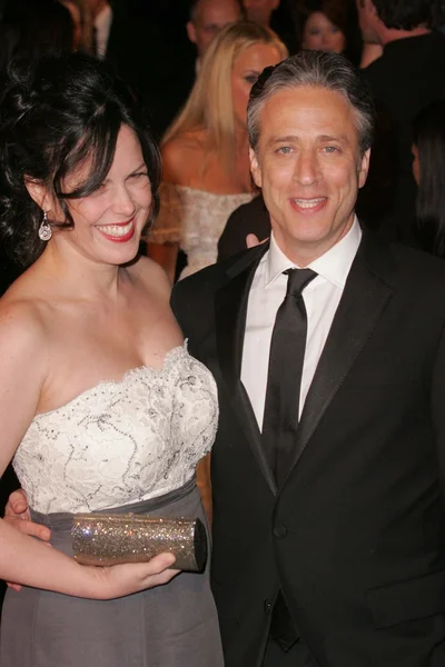 Jon Stewart and wife Tracey — Stock Photo, Image