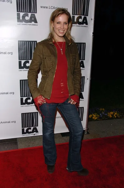 Janita at the "Dealing Dogs" premiere. — Stock Photo, Image