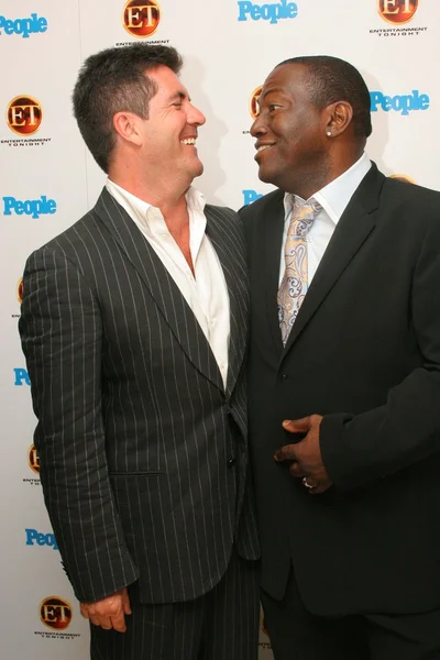 Simon Cowell and Randy Jackson — Stock Photo, Image