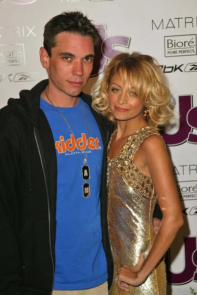 DJ AM e Nicole Richie — Fotografia de Stock
