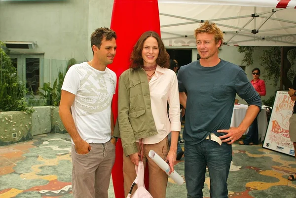 Mark Ruffalo, Jorja Fox and Simon Baker — Stock Photo, Image