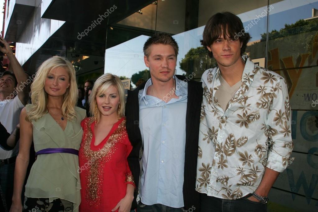 Paris Hilton, Elisha Cuthbert, Chad Michael Murray and Jared Padalecki Stock Editorial Photo