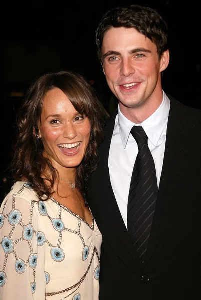 Matthew Goode e sua esposa Margo — Fotografia de Stock