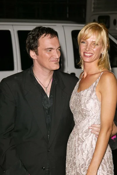 Quentin tarantino a uma thurman — Stock fotografie