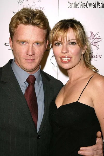 Anthony Michael Hall and Sandra Girard — Stock Photo, Image