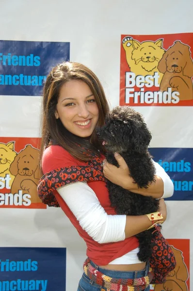 Vanessa Lengies with Marci — Stock Photo, Image