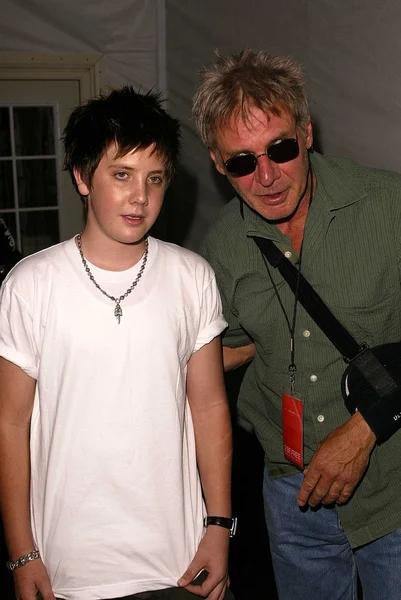 Malcolm Ford with dad Harrison Ford — Stock Photo, Image