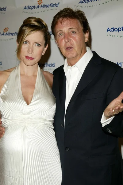 Heather Mills McCartney and Paul McCartney — Stock Photo, Image