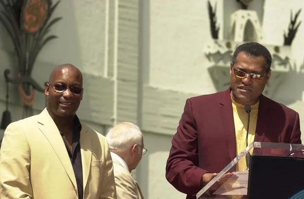 John Singleton e Laurence Fishburne — Foto Stock