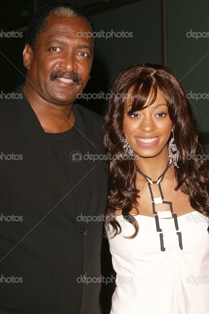 Solange Knowles with her father Matthew Knowles Stock Editorial Photo