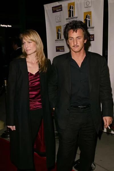 Robin wright penn i sean penn — Zdjęcie stockowe