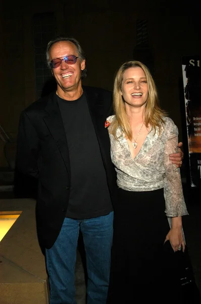 Peter fonda, córka bridget fonda — Zdjęcie stockowe