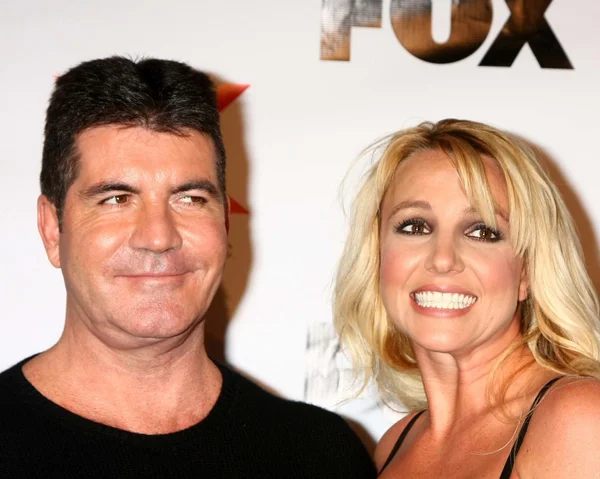 Simon Cowell, Britney Spears em The X-Factor Viewing Party, Mixology, Los Angeles, CA 12-06-12 — Fotografia de Stock